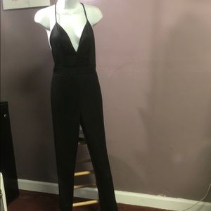 Black Cross Strap Back Bodysuit
